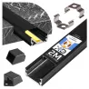 Profil Aluminiowy LED 2m nawierzchniowy SLIM Do Taśmy z Kloszem zaślepka-5904703014591