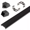 Profil Aluminiowy LED 2m nawierzchniowy SLIM Do Taśmy z Kloszem zaślepka-5904703014591