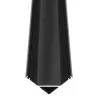 Profil LED aluminiowy narożny do TAŚMY Z KLOSZEM 2m kątowy czarny-5904703014652