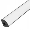 Profil LED aluminiowy narożny do TAŚMY Z KLOSZEM 2m kątowy czarny-5904703014669