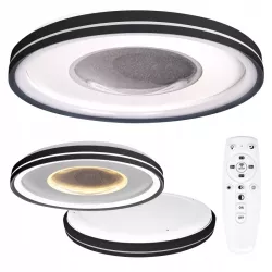 Lampa sufitowa plafon LED regulacja 68W 3 BARWY pilot czarny XUDO-5904703014799