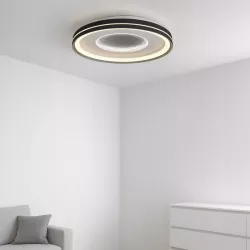 Lampa sufitowa plafon LED regulacja 68W 3 BARWY pilot czarny XUDO-5904703014799