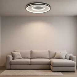 Lampa sufitowa plafon LED regulacja 68W 3 BARWY pilot czarny XUDO-5904703014799