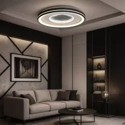 Lampa sufitowa plafon LED regulacja 68W 3 BARWY pilot czarny XUDO-5904703014799