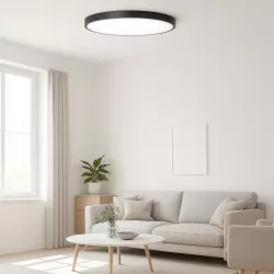 Lampa sufitowa plafon LED regulacja 32W 30cm 3 BARWY czarny XUDO-5904703014911