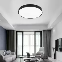 PLAFON LED LAMPA SUFITOWA DUŻA 72W 3000-6500K 50CM OKRĄGŁA CZARNA-5904703014959
