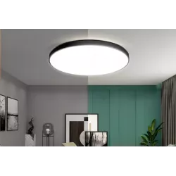 PLAFON LED LAMPA SUFITOWA DUŻA 72W 3000-6500K 50CM OKRĄGŁA CZARNA-5904703014959