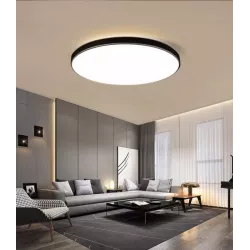 PLAFON LED LAMPA SUFITOWA DUŻA 72W 3000-6500K 50CM OKRĄGŁA CZARNA-5904703014959