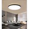 PLAFON LED LAMPA SUFITOWA DUŻA 72W 3000-6500K 50CM OKRĄGŁA CZARNA-5904703014959