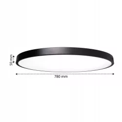 Lampa sufitowa plafon LED regulacja 142W 78cm 3 BARWY czarny TUYA XUDO-5904703014973
