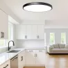 Lampa sufitowa plafon LED regulacja 142W 78cm 3 BARWY czarny TUYA XUDO-5904703014973