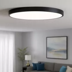 Lampa sufitowa plafon LED regulacja 142W 78cm 3 BARWY czarny TUYA XUDO-5904703014973