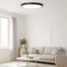 Lampa sufitowa plafon LED regulacja 142W 78cm 3 BARWY czarny TUYA XUDO-5904703014973
