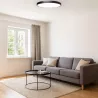 Lampa sufitowa plafon LED regulacja 142W 78cm 3 BARWY czarny TUYA XUDO-5904703014973