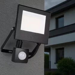 HALOGEN LED naświetlacz lampa 20W 4500K CZUJNIK RUCHU IP65 do garażu mocny-5904703019923