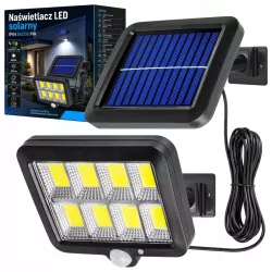 Lampa solarna uliczna LED ogrodowa Z CZUJNIKIEM zewnętrzna elewacyjna-5908263383807