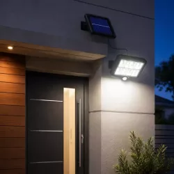 Lampa solarna uliczna LED ogrodowa Z CZUJNIKIEM zewnętrzna elewacyjna-5908263383807
