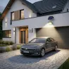 Lampa solarna uliczna LED ogrodowa Z CZUJNIKIEM zewnętrzna elewacyjna-5908263383807