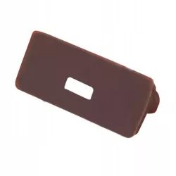 Zaślepki do profili LED PCV Slim z otworem brązowa-5908263383272