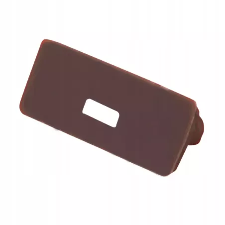 Zaślepki do profili LED PCV Slim z otworem brązowa-5908263383272