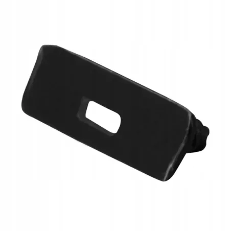 Zaślepka do profili LED PCV Slim z otworem czarna-5908263383289