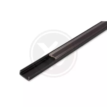 Profil LED PCV 16x7 Slim czarny 1m Transparentny-5908263382831