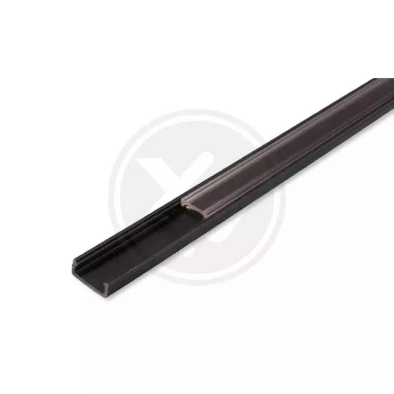 Profil LED PCV 16x7 Slim czarny 2m Transparentny-5908263382916