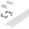 Profil Aluminiowy LED 2m wpuszczany Do Taśmy z Kloszem zaślepka uchwyt-5908263382459