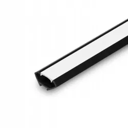 Profil LED Corner narożny czarny 22x12mm PVC klosz MLECZNY-5908263383074