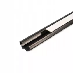 Profil LED Corner narożny czarny 22x12mm PVC klosz MLECZNY-5908263383074