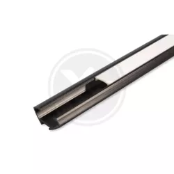 Profil LED PCV 22x12 Corner czarny 1m Mleczny-5908263382985
