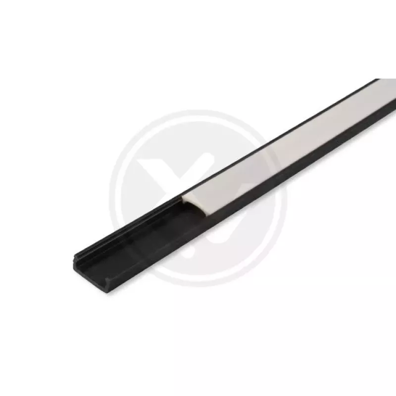 Profil LED PCV 16x7 Slim czarny 2m Mleczny-5908263382909