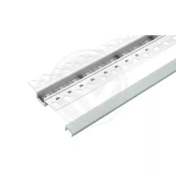 Profil LED PCV 50x12 Wpuszczany GK biały 1m Mleczn-5903002034569
