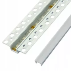PROFIL LED wpuszczany wpust DO PŁYT KARTON GIPS 2M biały klosz mleczny-5908263389793