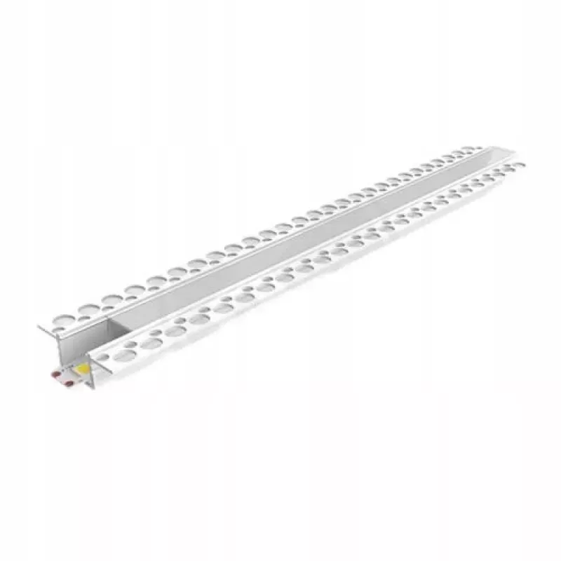 Profil LED Profil Do Taśm LED Wpuszczany GK Biały Transparentny Klosz 2m-5908263389809