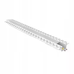 Profil LED Profil Do Taśm LED Wpuszczany GK Biały Transparentny Klosz 2m-5908263389809
