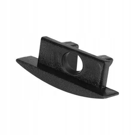 Zaślepka do profilu Master LED WPUSZCZANA CZARNA z otworem-5904703001638