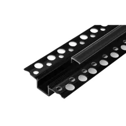 Profil LED PCV 50x12 Wpuszczany GK czarny 2m Tran-5904703007807