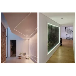 PROFIL LED aluminiowy WPUSZCZANY 12mm do GK płytek kafli glazur 2m + klosz-5904703003526
