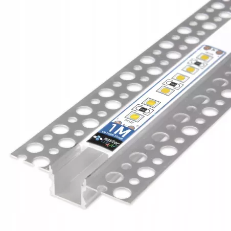 PROFIL LED aluminiowy 10mm do GK karton gips płytek kafli glazur 2m + klosz-5904703015451