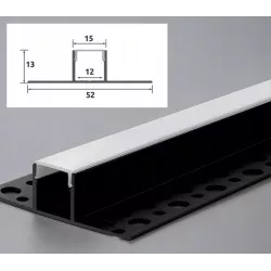 Profil LED aluminiowy do płyt GK gipsowych Natynkowy 2m GK szeroki-5904703015840