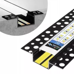 PROFIL LED aluminiowy WPUSZCZANY 20mm do GK płytek kafli glazur 1m + klosz-5904703016069
