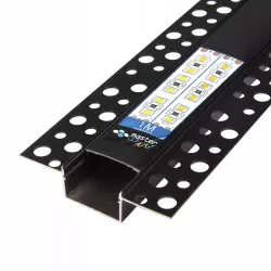 PROFIL LED aluminiowy WPUSZCZANY 20mm do GK płytek kafli glazur 1m + klosz-5904703016069