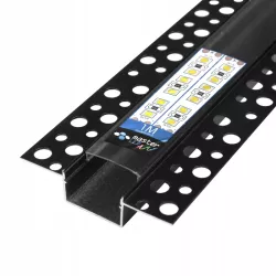 PROFIL LED aluminiowy WPUSZCZANY 20mm do GK płytek kafli glazur 1m + klosz-5904703016069