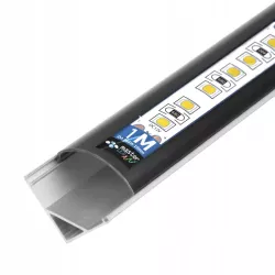 Profil LED narożny do TAŚMY LED Z KLOSZEM 1m aluminiowy kątowy-5904703016052