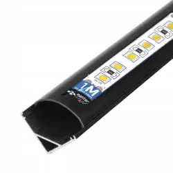 Profil LED narożny do TAŚMY LED Z KLOSZEM 1m aluminiowy kątowy-5904703016045