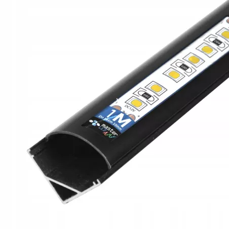 Profil LED narożny do TAŚMY LED Z KLOSZEM 1m aluminiowy kątowy-5904703016045