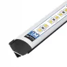 Profil LED narożny do TAŚMY LED Z KLOSZEM 1m aluminiowy kątowy-5904703016045