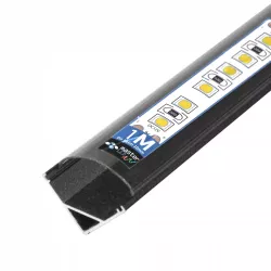 Profil LED narożny do TAŚMY LED Z KLOSZEM 1m aluminiowy kątowy-5904703016045