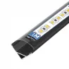 Profil LED narożny do TAŚMY LED Z KLOSZEM 1m aluminiowy kątowy-5904703016045